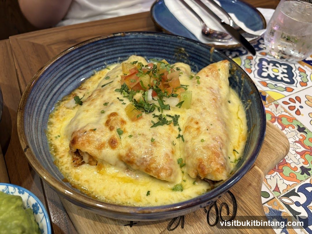 Enchiladas with Cheese and Salsa