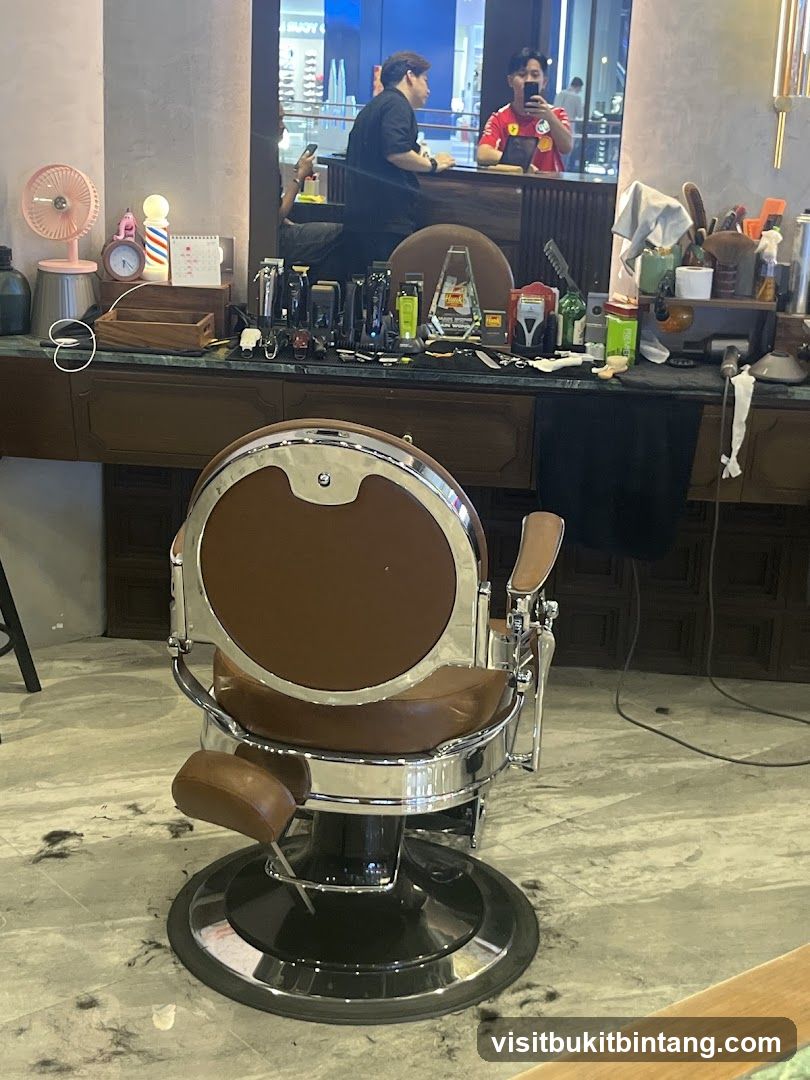 Barber Chair and Station