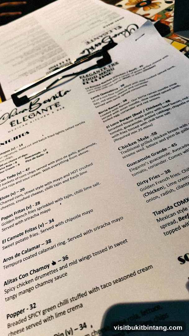 ELEGANTE TRX FOOD MENU EL ULTIMO