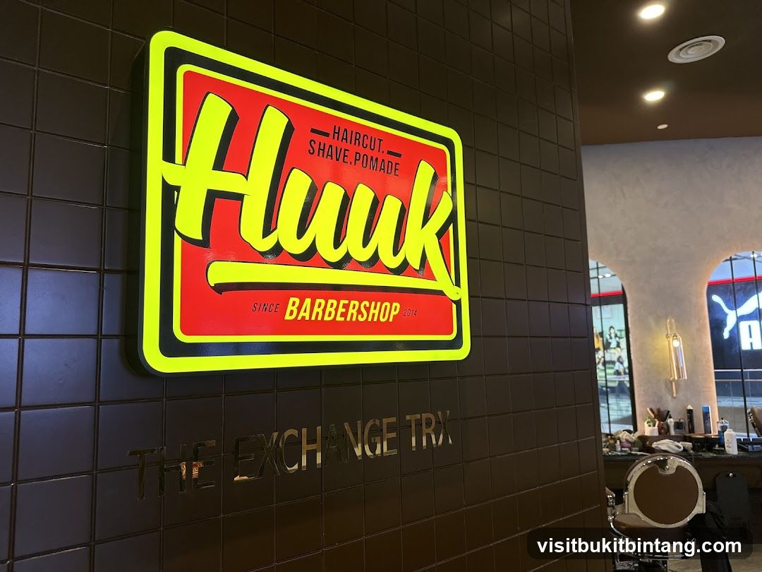 Barbershop Interior with Signage