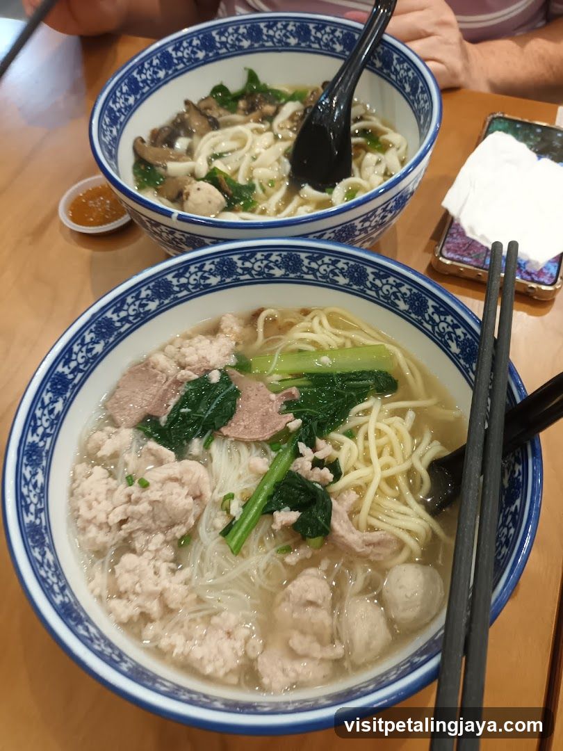 Noodle Bowl with Meat and Vegetables