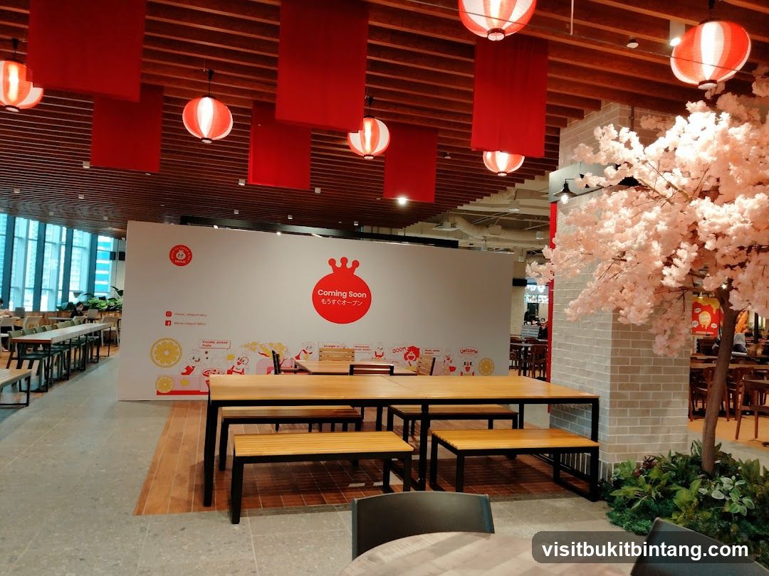 Coming Soon Signage with Cherry Blossom Tree