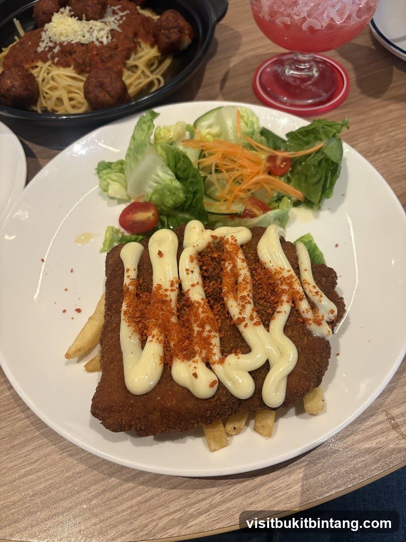 Fried Fish with Fries and Salad