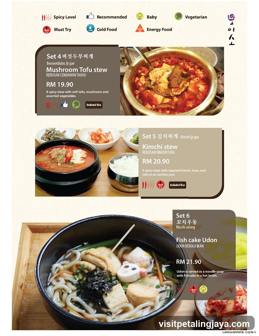 Set Menu - Korean Dishes