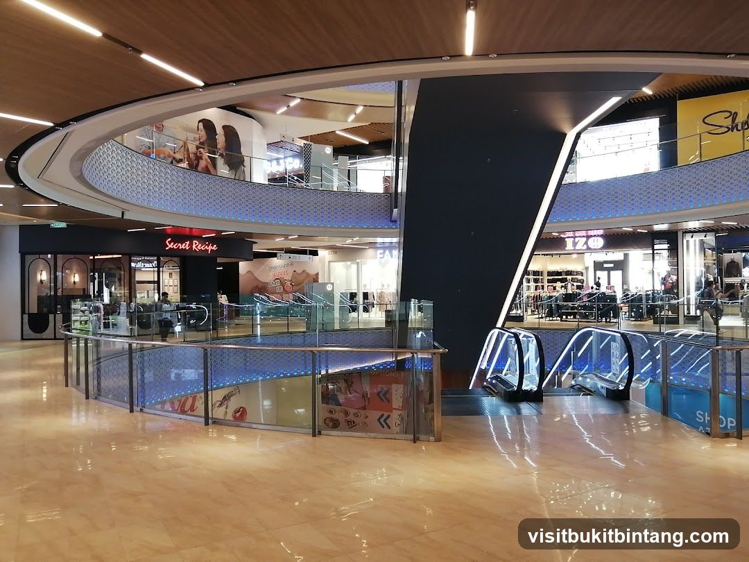 Interior of a modern shopping mall