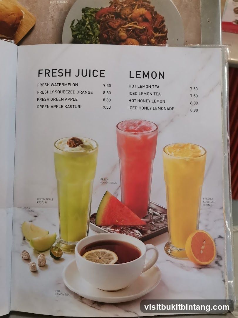 Fresh Juice and Lemon Drinks