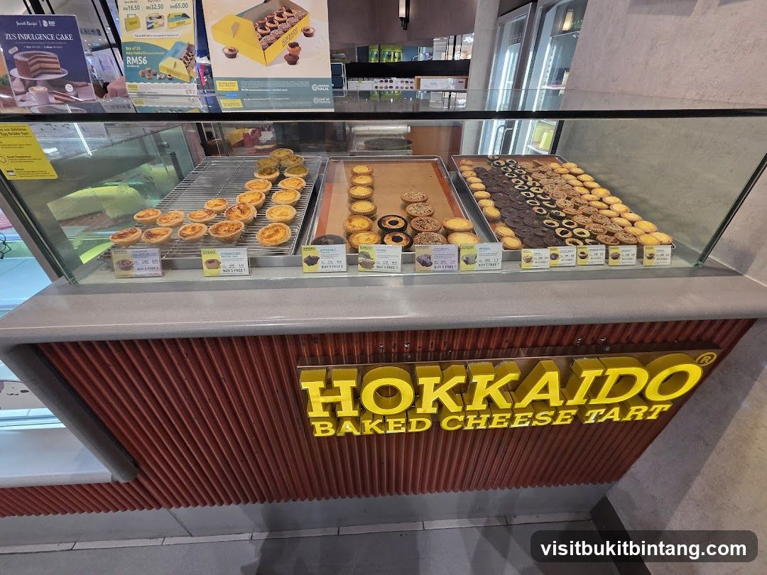 Hokkaido Baked Cheese Tart Display