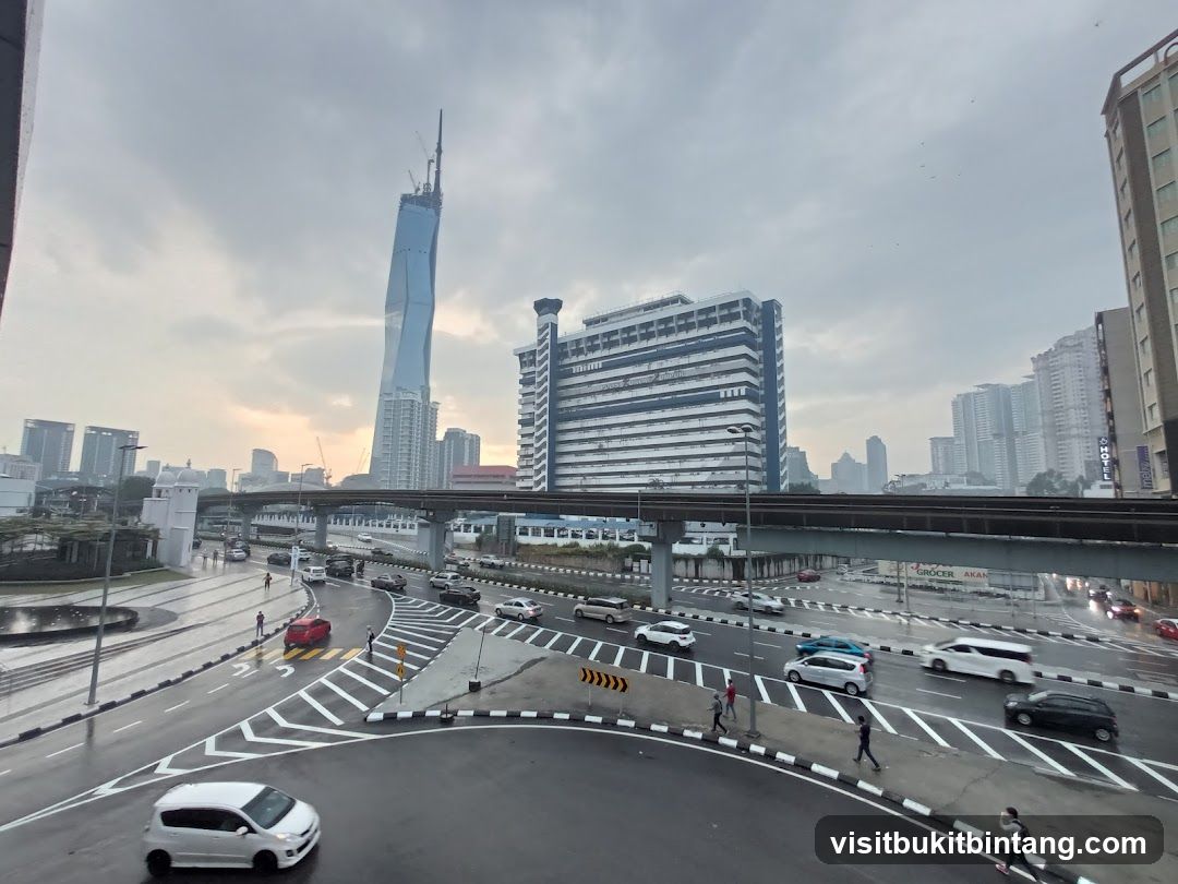 Cityscape with Skyscraper and Traffic
