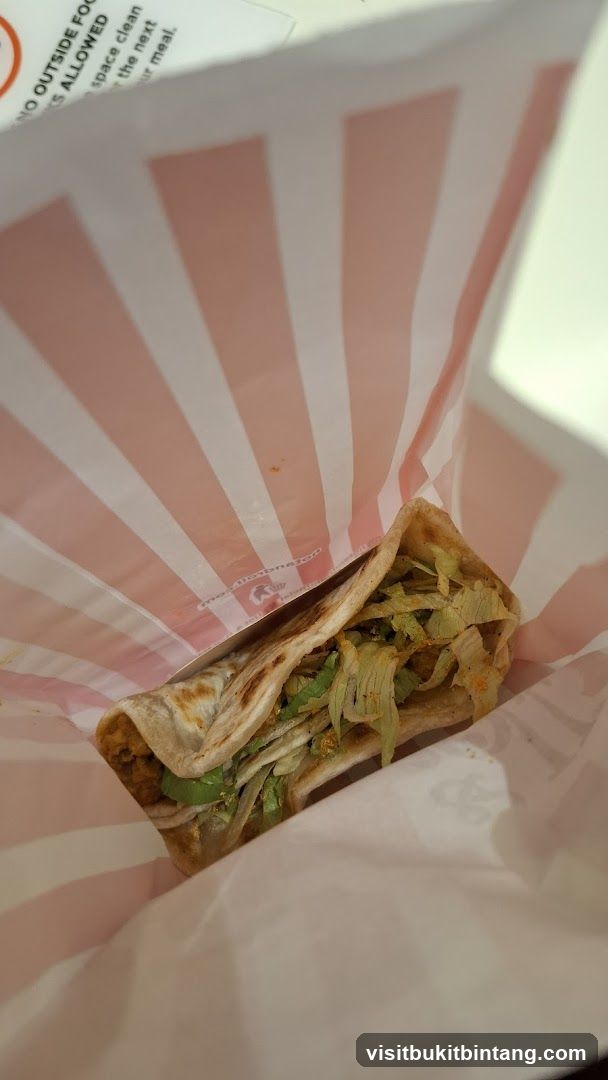 Taco in a wrapper