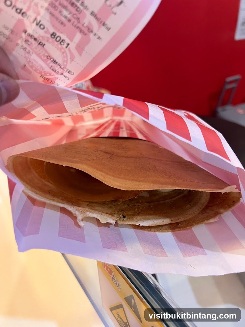 Crepe in a paper bag