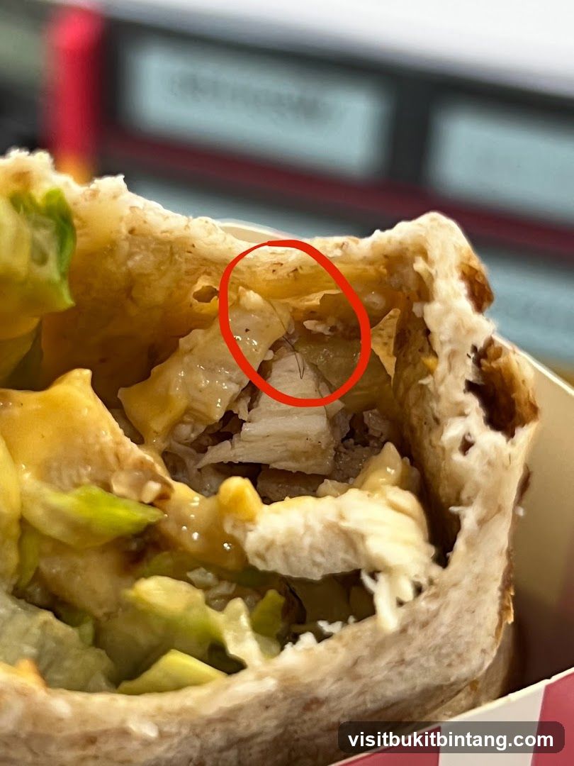 Hair in food