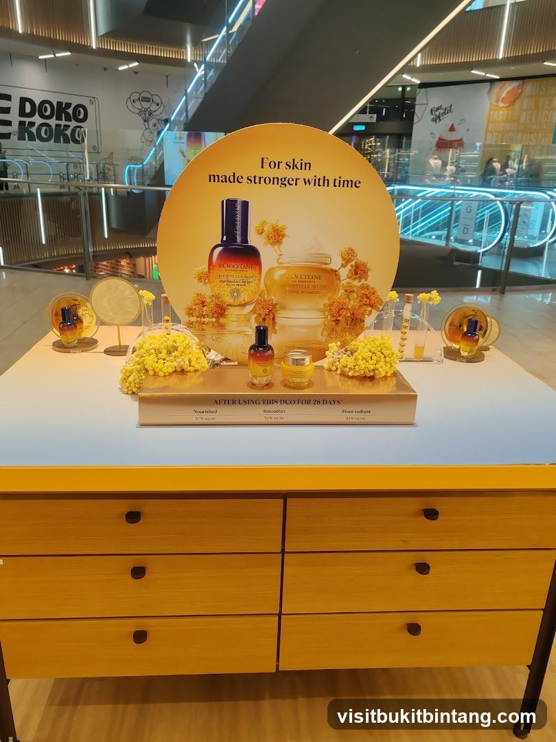 L'Occitane Skincare Display