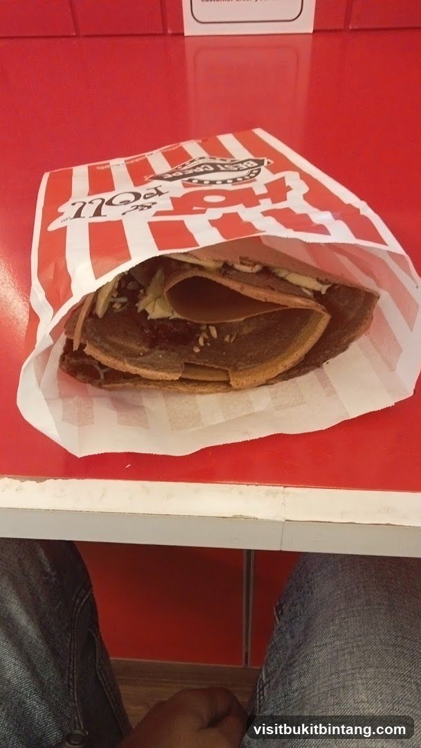 Crepe in a branded bag