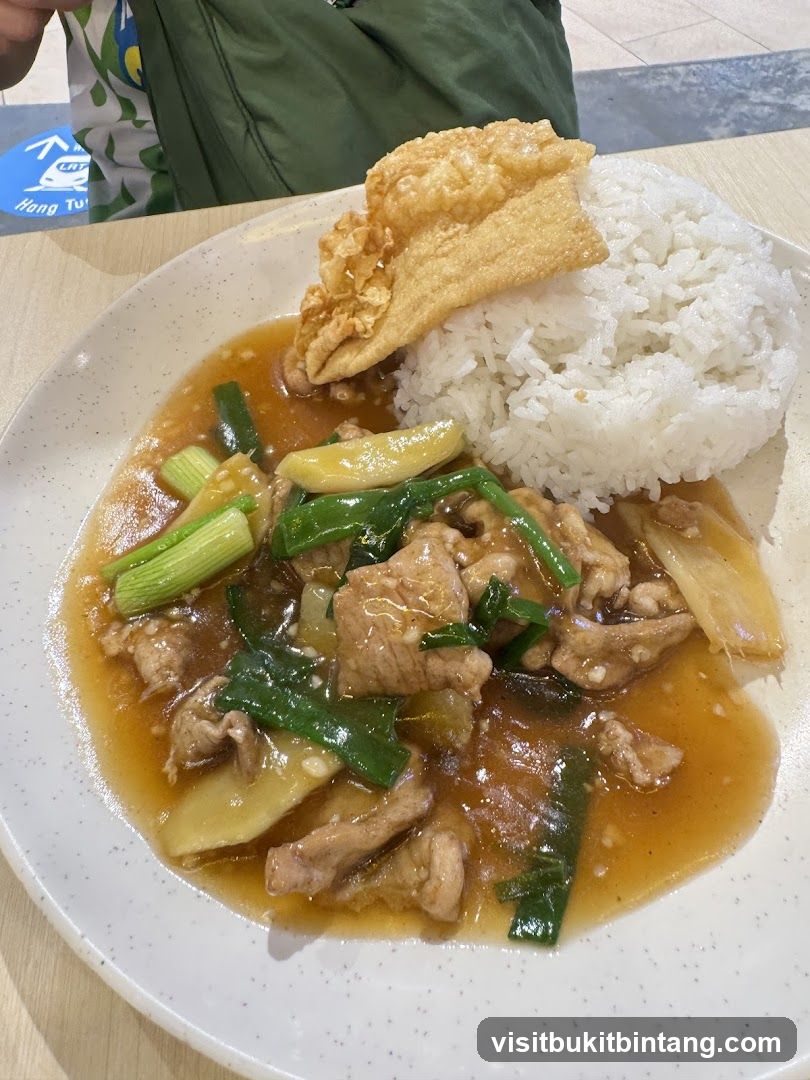 Pork and Scallion Rice Dish
