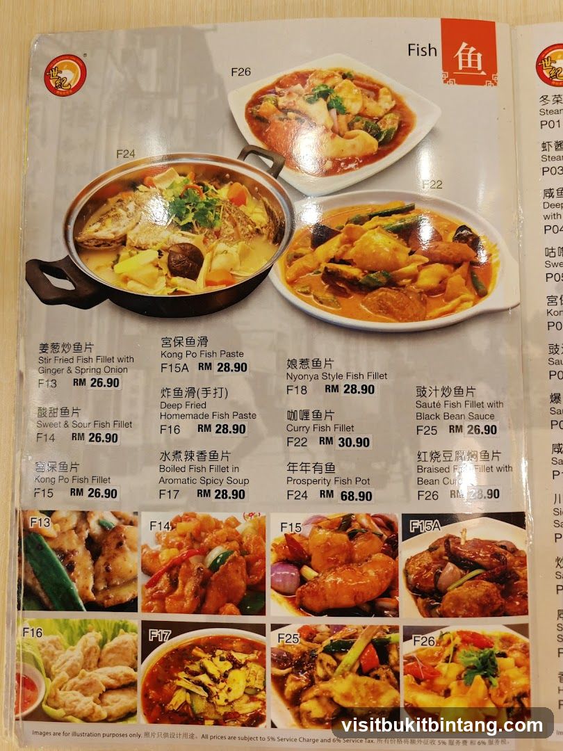 Fish Menu