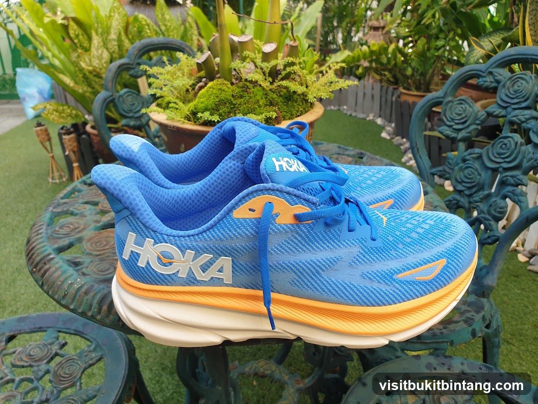 Blue Hoka Running Shoes