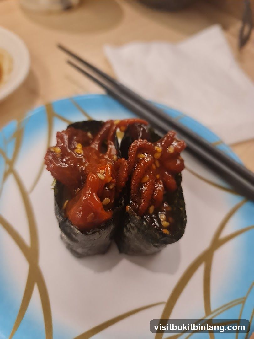 Spicy Octopus Sushi