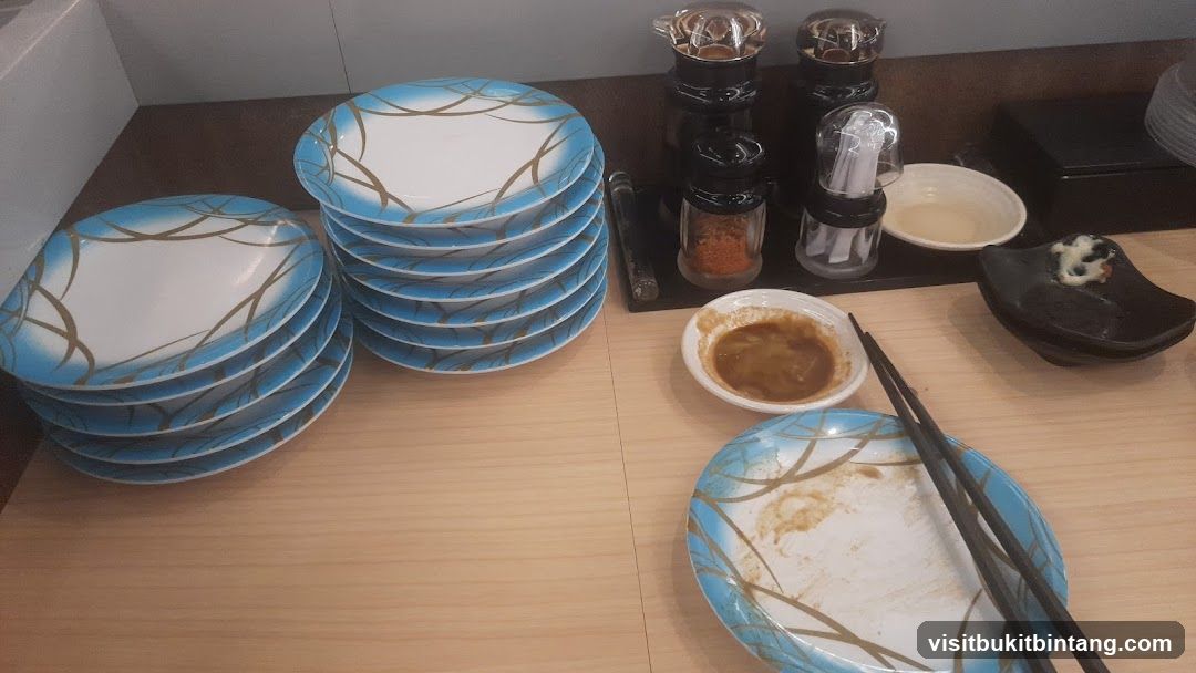 Table Setting with Plates and Condiments