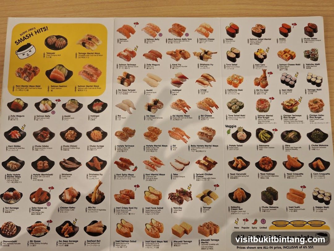 SUSHI JIRO'S SMASH HITS!