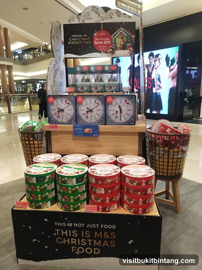 Christmas Biscuit Tins Display