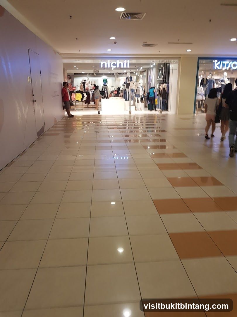 Mall Interior with Storefronts
