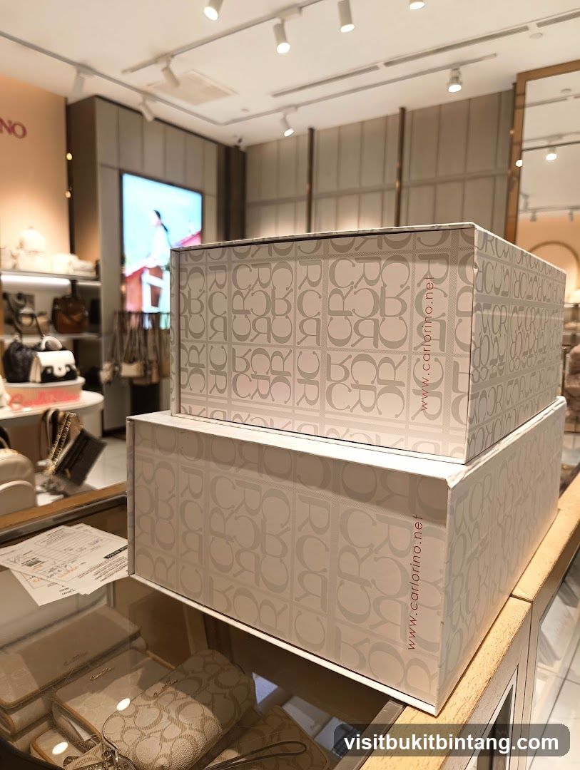 Branded Gift Boxes in a Store
