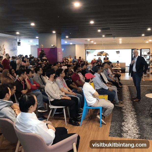 Presentation in a modern office space