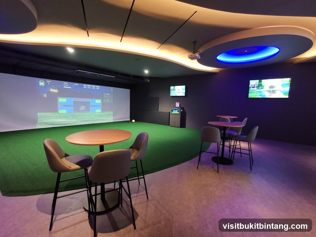 Indoor Golf Simulator Room