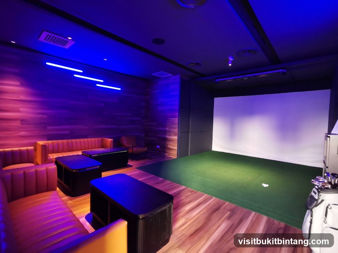 Indoor Golf Simulator Room