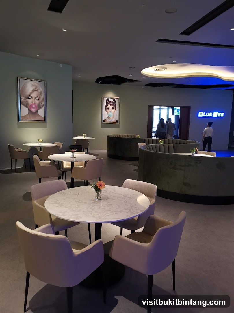 Modern Lounge Area with Pop Art Decor