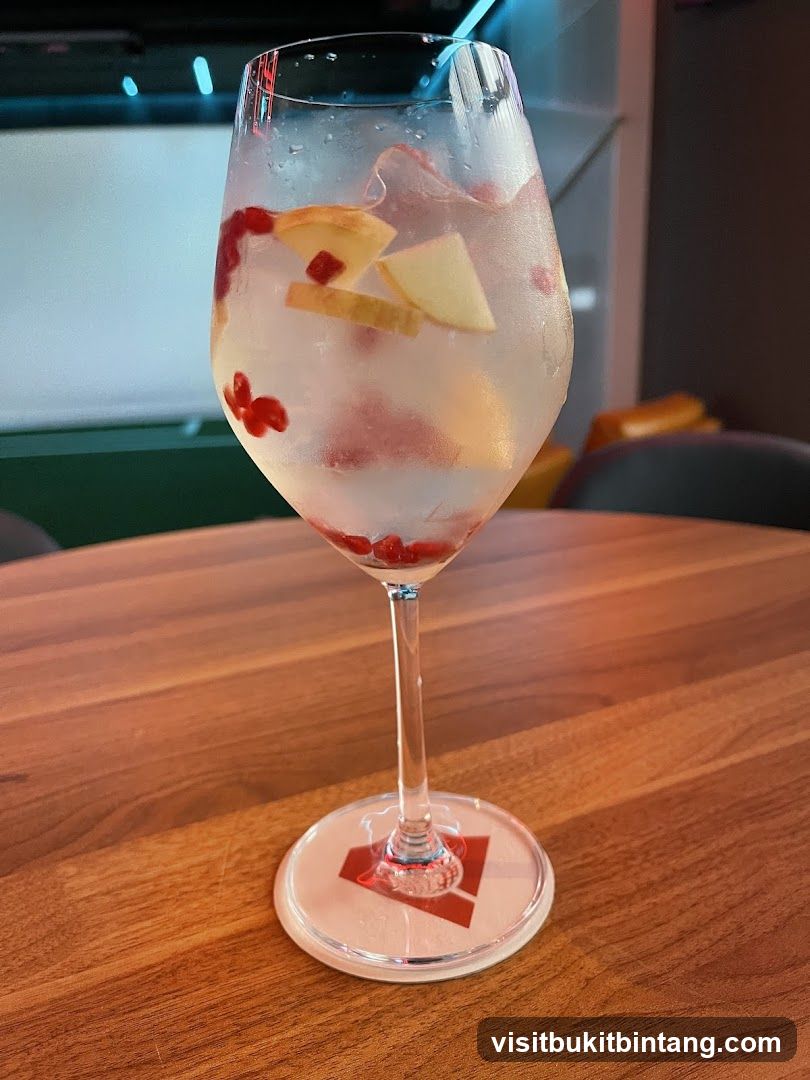 Cocktail with Fruit and Ice