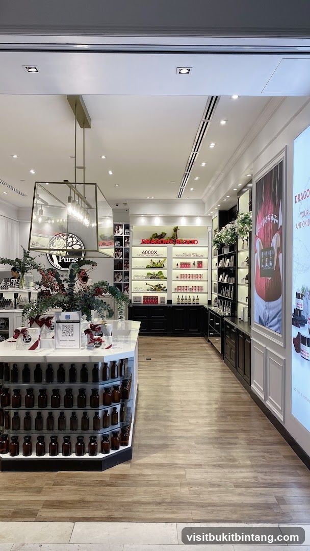 Puras Skincare Store Interior