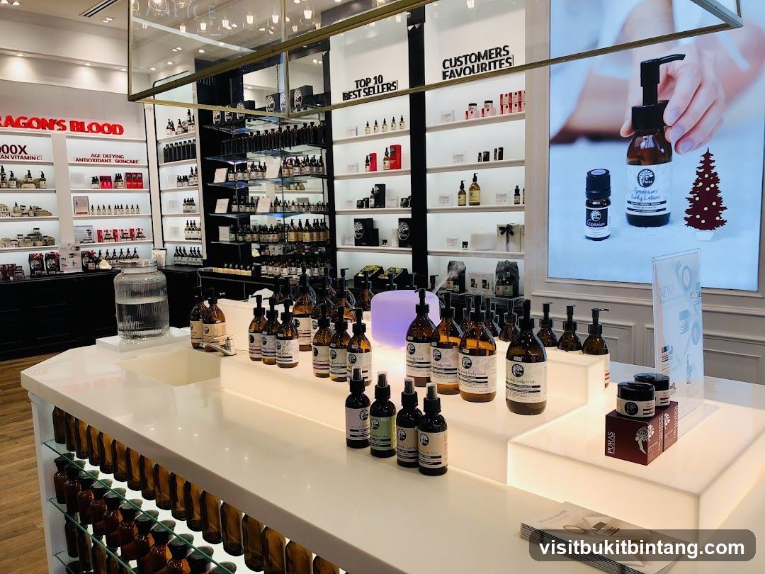 Skincare Products Display