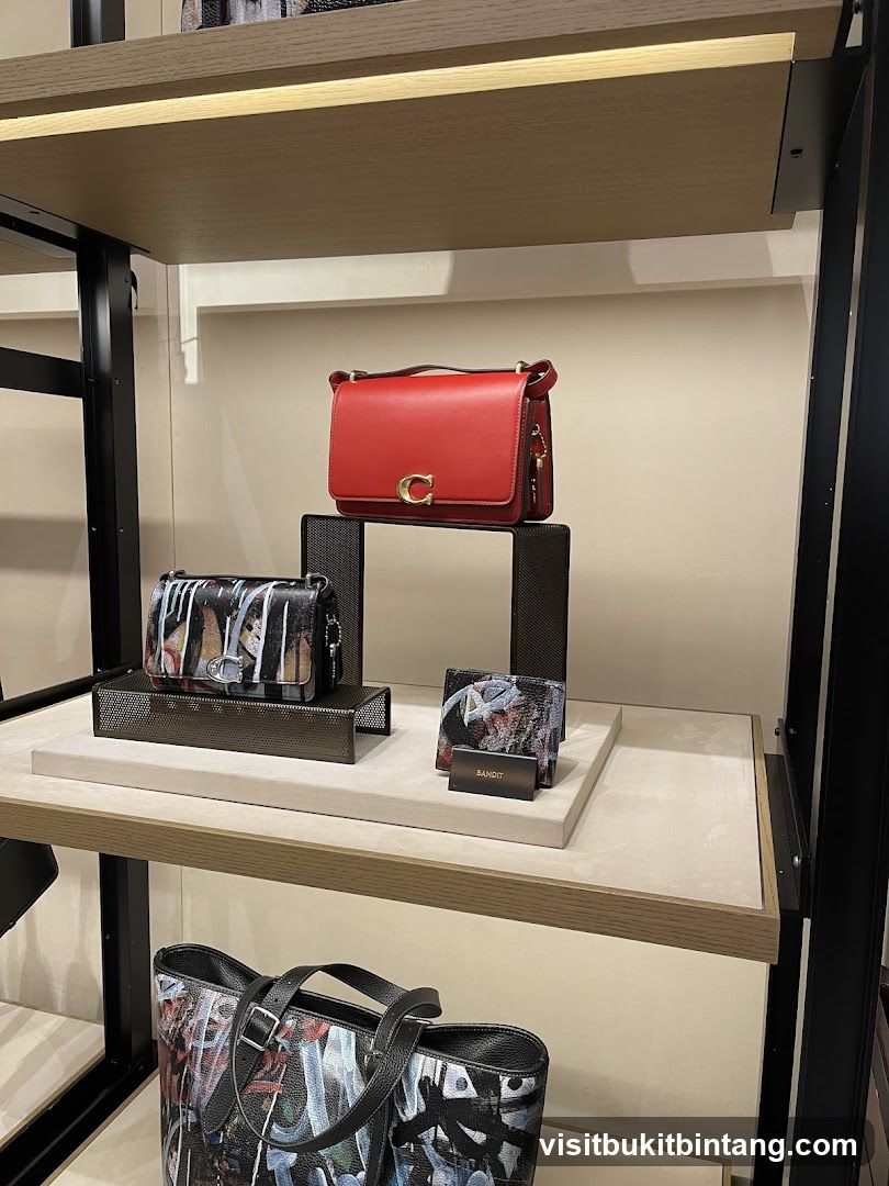 Coach Handbags and Accessories Display