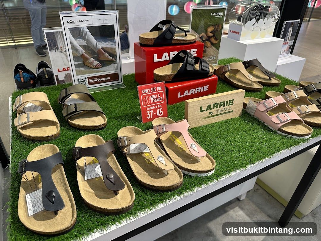 LARRIE Sandals Display