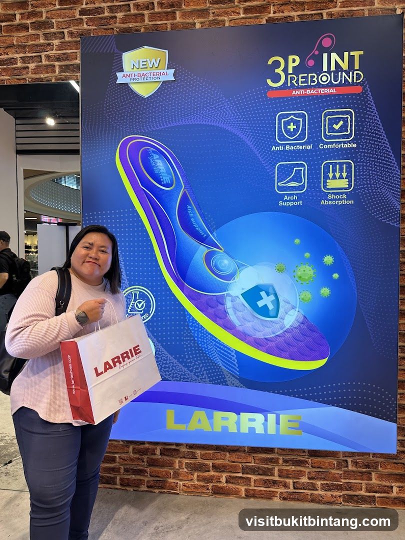 Advertisement for Larrie 3 Point Rebound Insoles