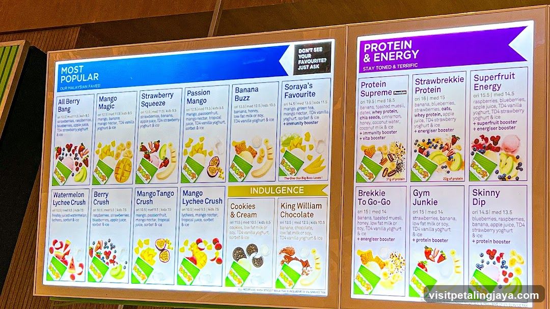Smoothie Menu Board