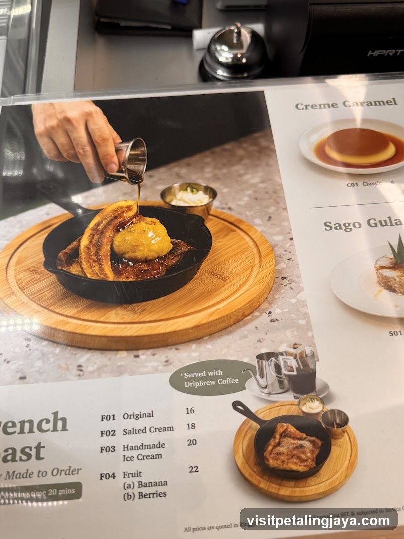 French Toast Menu