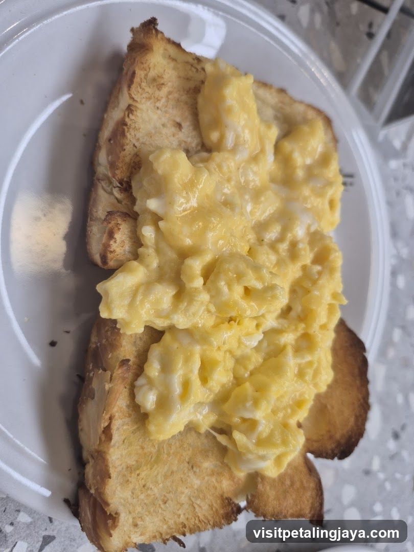 Scrambled Eggs on Toast