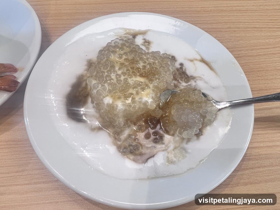 Sago Dessert with Coconut Milk