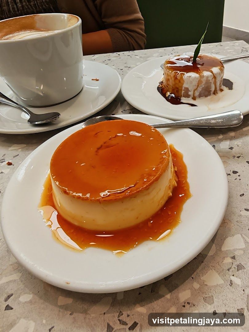 Caramel Pudding and Coffee