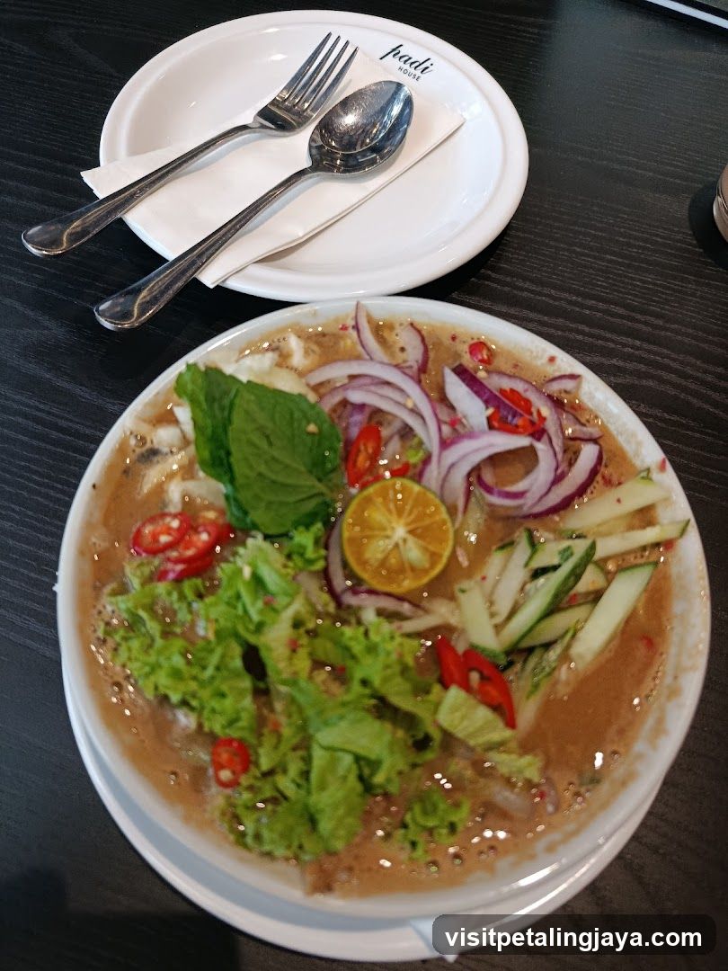 Bowl of Soup with Garnishes