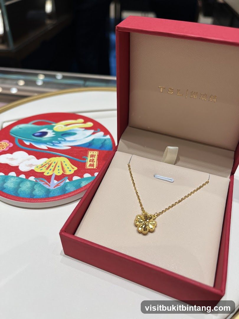 Gold Necklace in Presentation Box