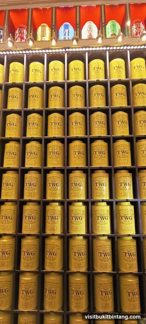 Display of TWG Tea Tins
