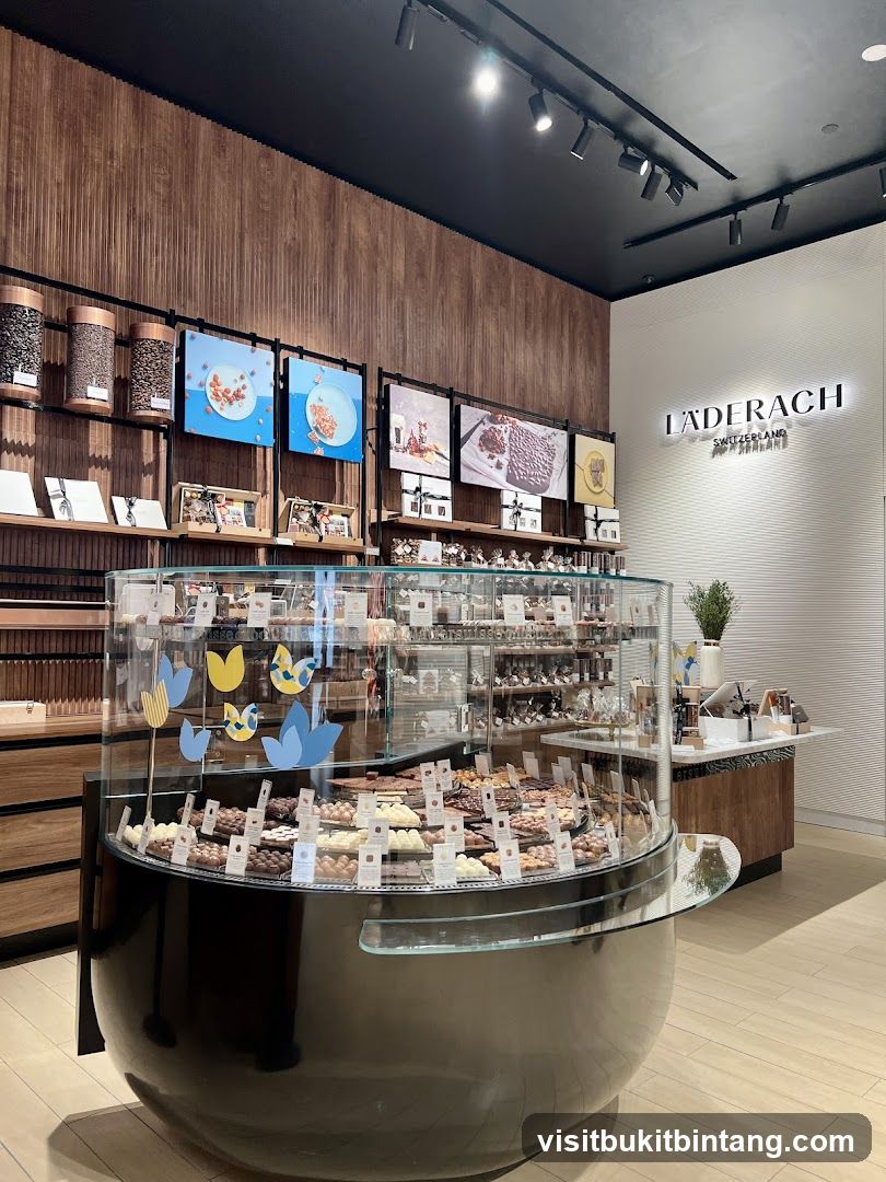Läderach Chocolate Display