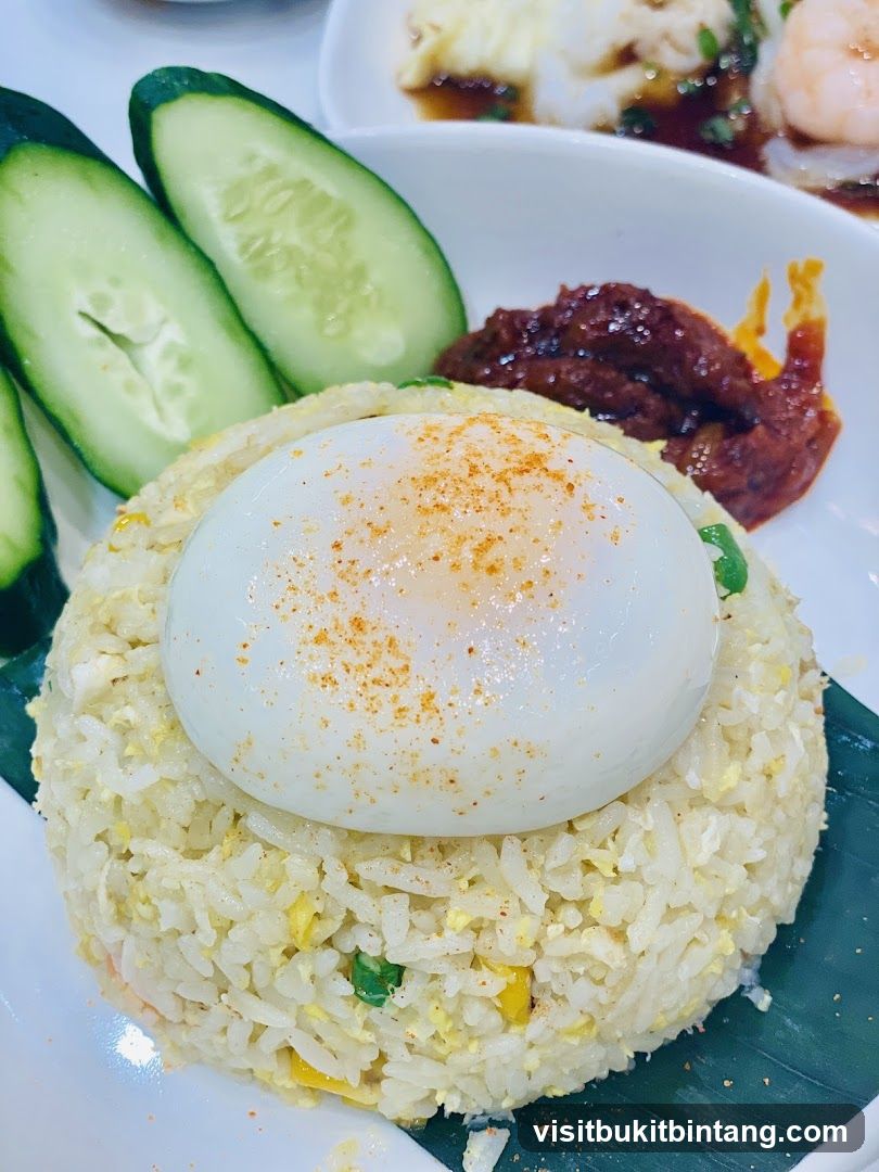Fried Rice with Egg and Cucumber
