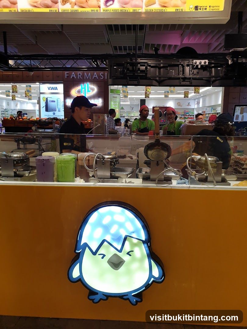 Dessert Stall with Farmasi Background