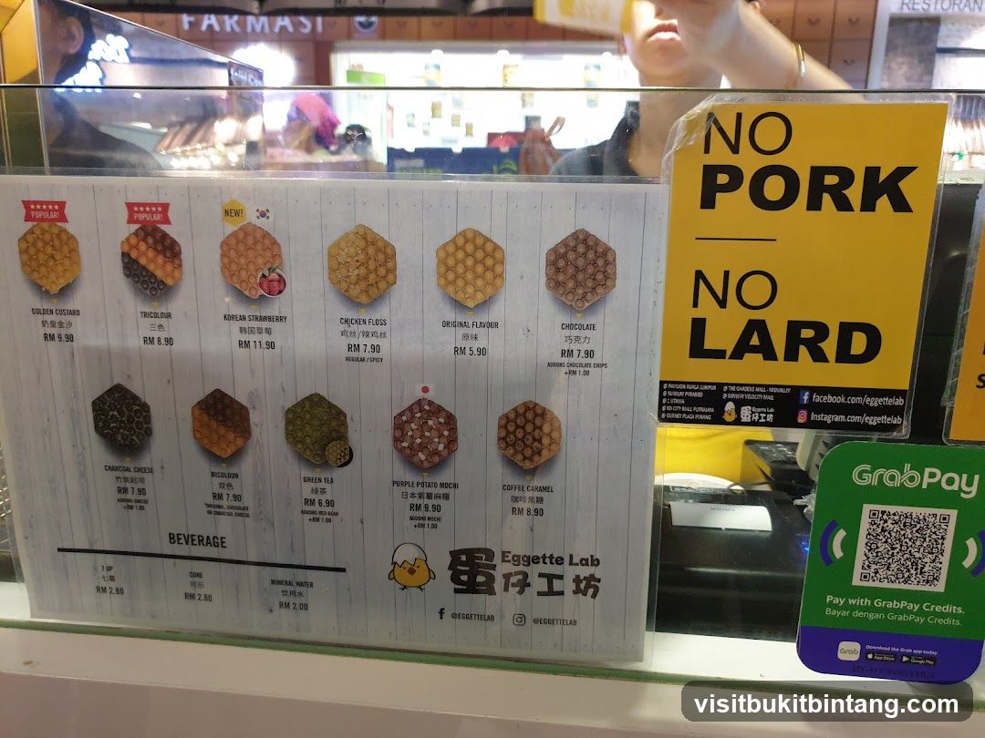 Eggette Lab Menu