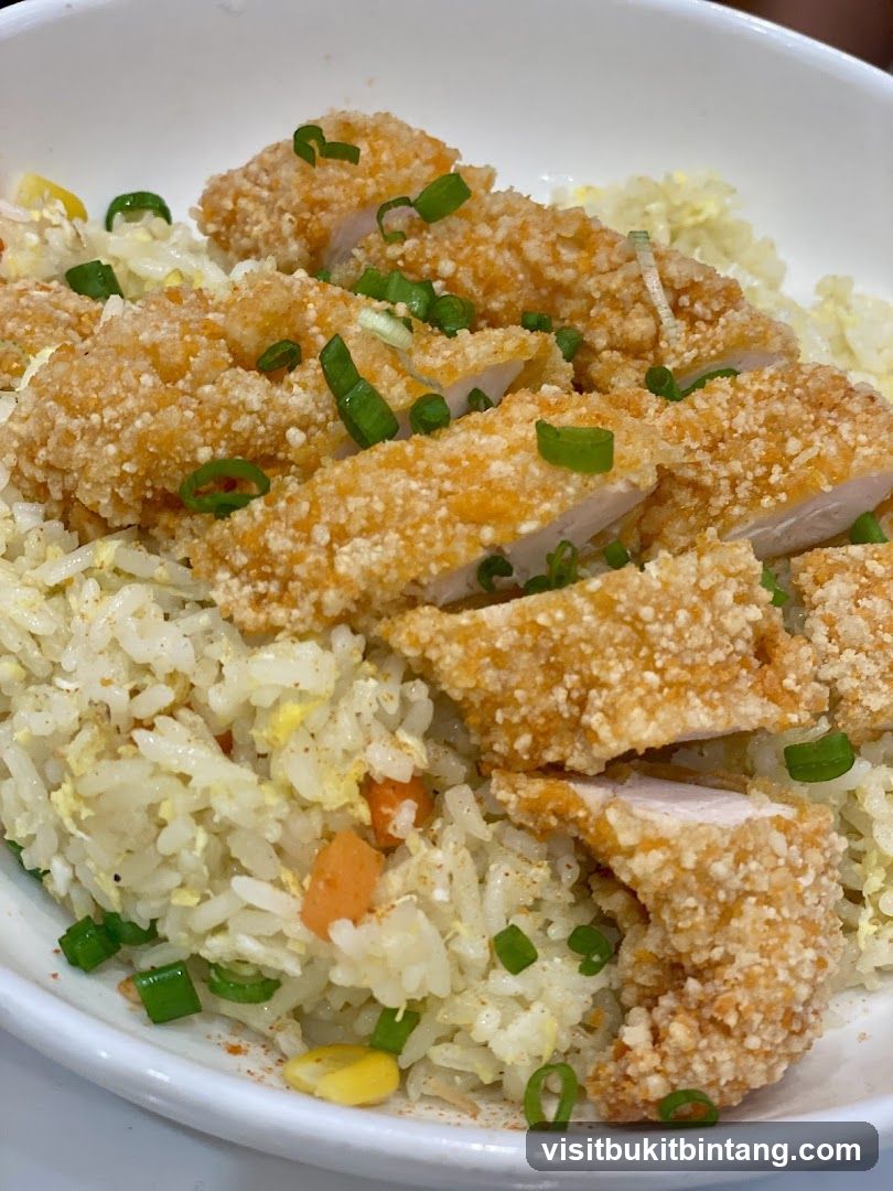 Fried Chicken with Fried Rice