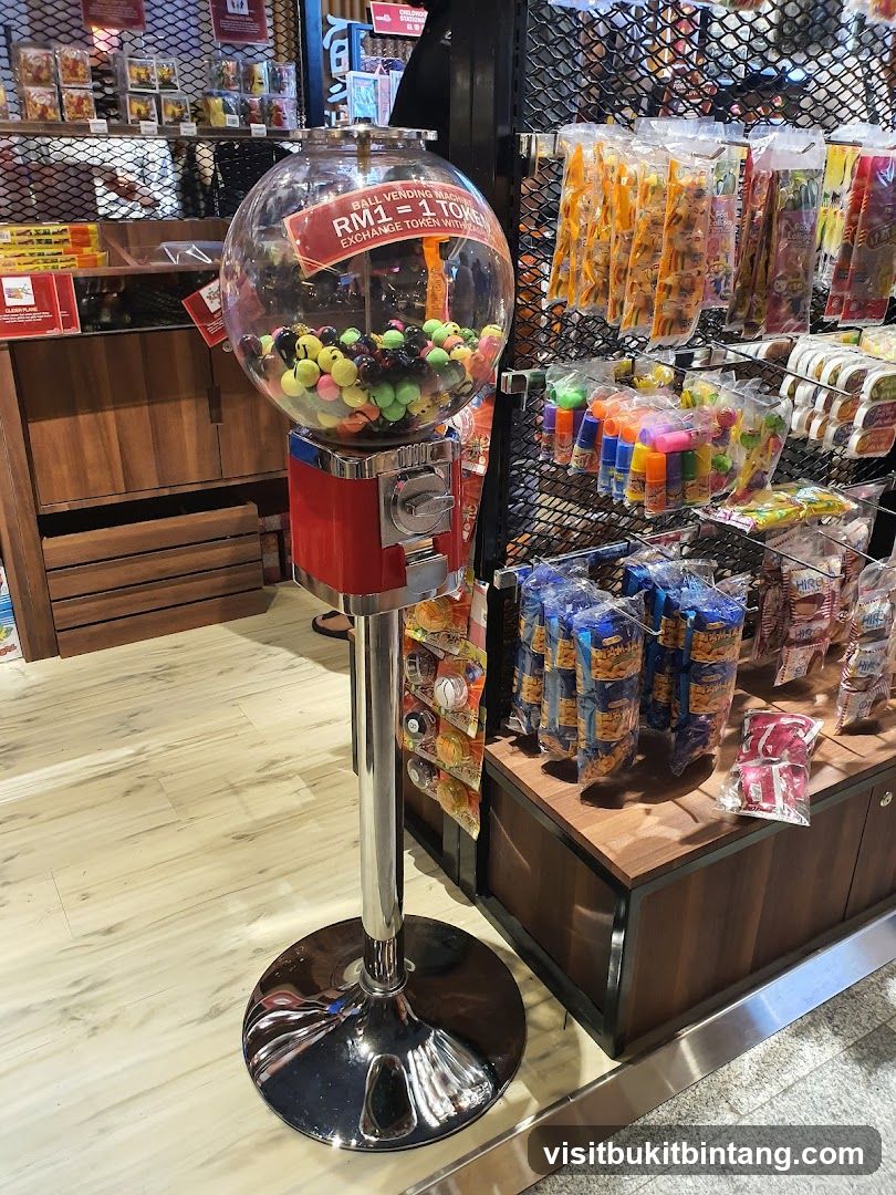 Gumball Machine and Snacks